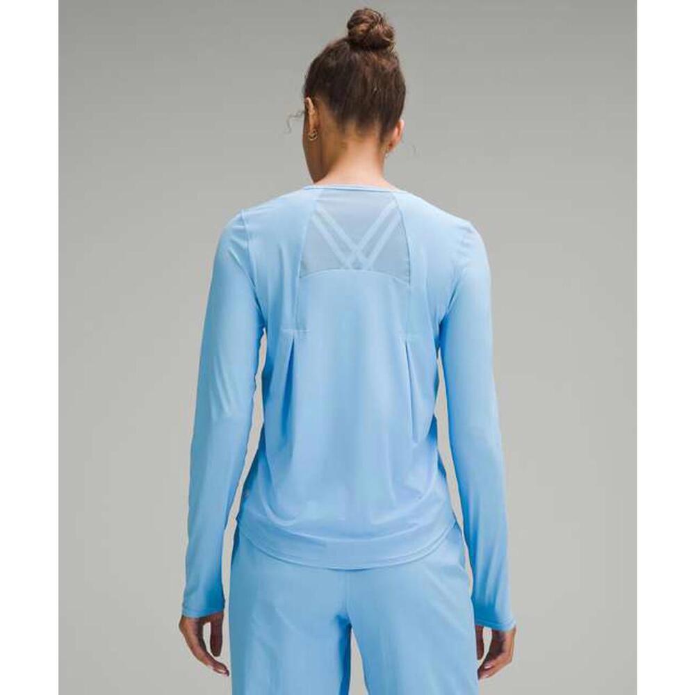 Lululemon Women's Light Blue Sculpt Long Sleeve - Size 4 - Picture 2 of 5